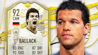 LITTLE KAISER! 👑 92 ICON MOMENTS BALLACK PLAYER REVIEW! - FIFA 21 Ultimate Team