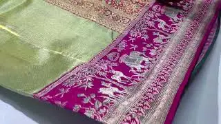 Special arrival pure Kanchipuram tissue meenakari brocade designs ✨