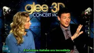 Glee 3D movie: Cory Monteith and Heather Morris interview for an Italian website