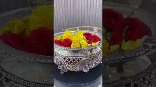 Silver Flower Basket 🤩✨ #silverarticles #poojacollection #srivasavihouseofsilver #silvercollection