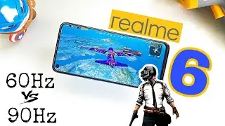Realme 6 [4GB] PUBG Smooth+Extreme Battery Drain/Heating Test | 60Hz vs 90Hz!