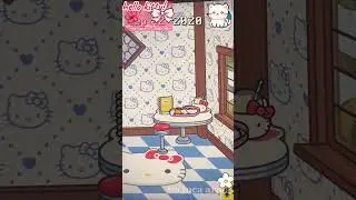 hello kitty inspired room build! 🌺🧁😽 sound cr: @chaelynee #toca #hellokitty #ytshorts #music