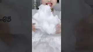 SCRAPED FROST EATING #iceeating #mukbang #softice #freezerfrost #ice #frost #powderysoftice