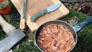 Hiking and cooking in the Forest #edc #forest ##food #bushcraft #biker #cooking #ankerkraut