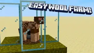 How To Make an Easy Sheep Shearing Machine in Minecraft!