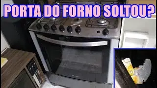 Retirando e recolocando porta do forno, desencaixando dobradiça, fogão Eletrolux brastemp e outros