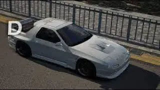 ASSETTO CORSA FC RX7 CUTTING UP THREW TRAFFIC Anti|SocialClub | Shuto Server ASMR