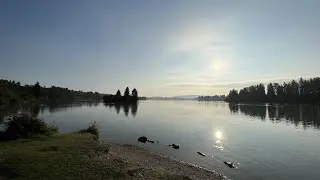 8,5 km um den Lechstausee bei Lechbruck und Urspring. Start vom Campingplatz Via Claudia.