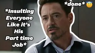 Tony stark AKA ironman being the most savage and iconic superhero of all time