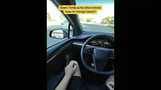 Does Tesla auto drive know how to merge lanes?