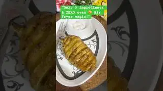 Garlic Butter Baked Potato in Air Fryer #youtubeshorts #shorts #trending #subscribe #like #follow