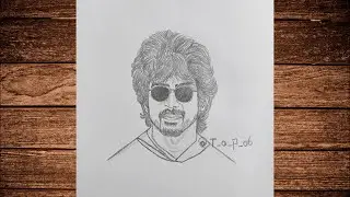 How to draw Arjun das #viral