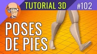Tutorial de Animación 3D: Poses en Pies de Personajes Club de Animacion por Prof. Victor Escardó