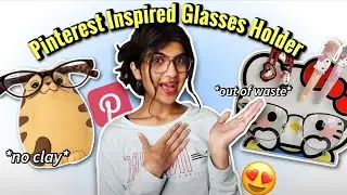 Pinterest Inspired Glasses / Specs Holder With Waste Materials 😱🔥 | Cute Room Decor Idea