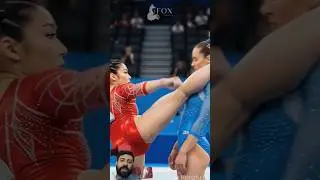 Gymnastics Fight Scene - Kungfu Girl VS kungfu Master #wrestling #wwe #kungfu #ai #martialarts