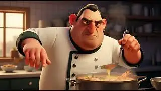 Tom Yum Goong 🍤 | Thai Spicy Soup Cooked by a Grumpy 3D Cartoon Chef