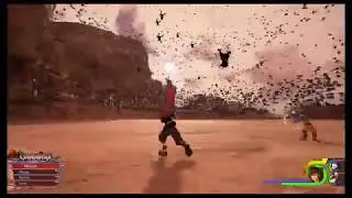 Kingdom Hearts 3 - Keyblade Graveyard: Defeat The Demon Tide Bossfight Gameplay Sequence (2019)