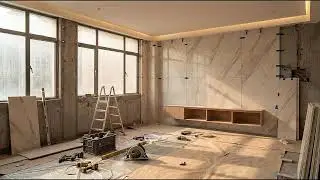 Living Room Renovation Time-Lapse | Complete Room Transformation