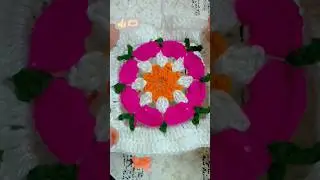 crochet stitch square flower 🌺 beutiful pattern 🧶#shortvideo #viral #handmade #crochet