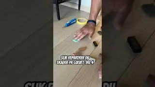 Den f&oslash;rste skaden repareres ferdig 🤝 #pergo #tips #gulv #diy #reparere