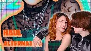 HAUL DE ROPA ALTERNATIVA con mi NOVIA | Dollblacks try on HAUL