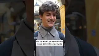 Un &eacute;tudiant en commerce nous parle de ses envies #paris #microtrottoir #salaire #etudiant #commerce