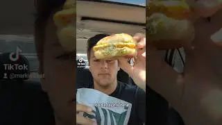 Trying Starbucks NEW Egg Pesto and Mozzarella Sandwich #food #foodie #shorts #starbucks #fyp