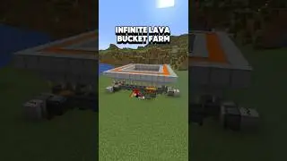 Infinite Lava Bucket Farm In Minecraft! #minecraft #survival #minecraftfarms