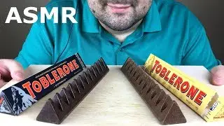 ASMR TOBLERONE CHOCOLATE EATING (Milk and Dark Chocolate) Mukbang *NO TALKING*
