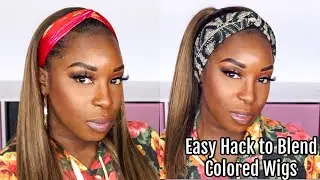 I Tried a Blonde Headband Wig, with my Black Roots... Must Watch! | IDefine Wig