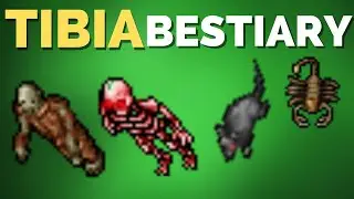 TIBIA BESTIARY Ghoul, Scorpion, Demon Skeleton, Cave Rat, Skeleton - Carlin