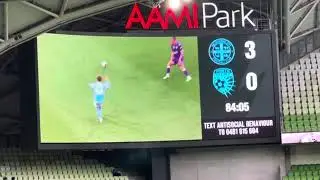 Melbourne City FC Goal Song Against Perth Glory FC #melbournecityfc #perthglory 