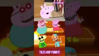 Peppa Pig - Zombie Scary - Simonson Coffin Dance Tiles Hop #tileshop #coffindance #shorts