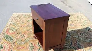 Rustic Nightstand with Drawer and Cubby by Riverside