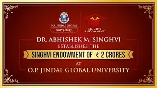 Singhvi Endowment at O.P. Jindal Global University