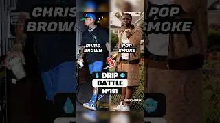CHRIS BROWN OR POP SMOKE? 🥶 DRIP BATTLE 💧 #chrisbrown #popsmoke #streetwearfashion