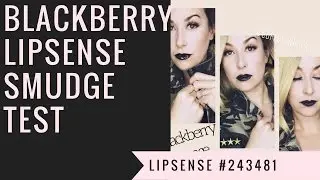 Blackberry Lipsense Smudge Test