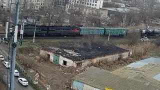 Сборник поездов с разных камер видеонаблюдения. 