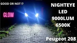 NightEye (Novsight) H7 LED Headlights bulbs (installed on Peugeot 208 2012 - 2017)