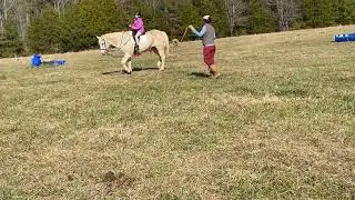 Full lesson- Lunge line lesson with Margaret and Dewey