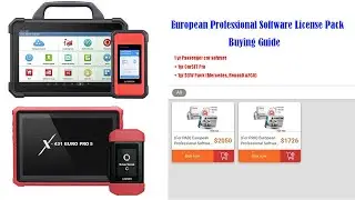 Launch X431 Pro5 PAD VII Europe Professional Software License Pack Buying Guide- OBDII365