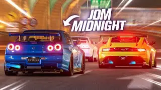 Gran Turismo 7 but it's JDM cars at Midnight!