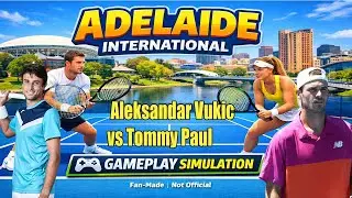 Adelaide International | Alekdandar Vukic   vs Tommy Paul  | [15 Jan 2026] | Gameplay Simulation
