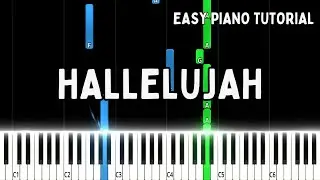 Hallelujah &ndash; Leonard Cohen │ Easy Piano Tutorial + Sheet Music