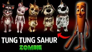 Tung Tung Sahur Zombie - All Dead Talking Tom and Friends - AMONG US