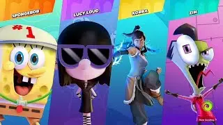 Nickelodeon all star brawl SpongeBob vs Lucy Loud vs Korra vs Zim👩🏽&zwj;🎓
