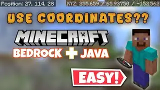 How To Use COORDINATE in MINECRAFT |#minecraft#2025 (Java,Bedrock,MCPE)