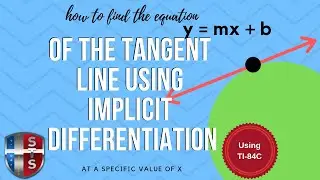 How to use implicit differentiation to find an equation of the tangent line