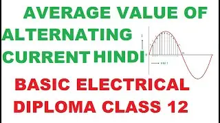 Average Value of Alternating Current or Voltage in AC Circuit Basic Electrical Engineering in Hindi