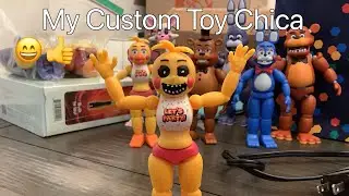 My custom toy chica from Jazwares Five Nights at Freddy&rsquo;s 2 figure